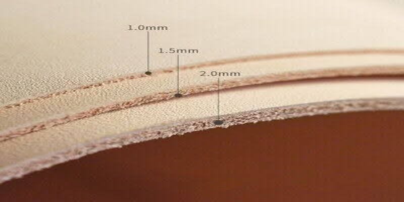 Leather thickness gauge